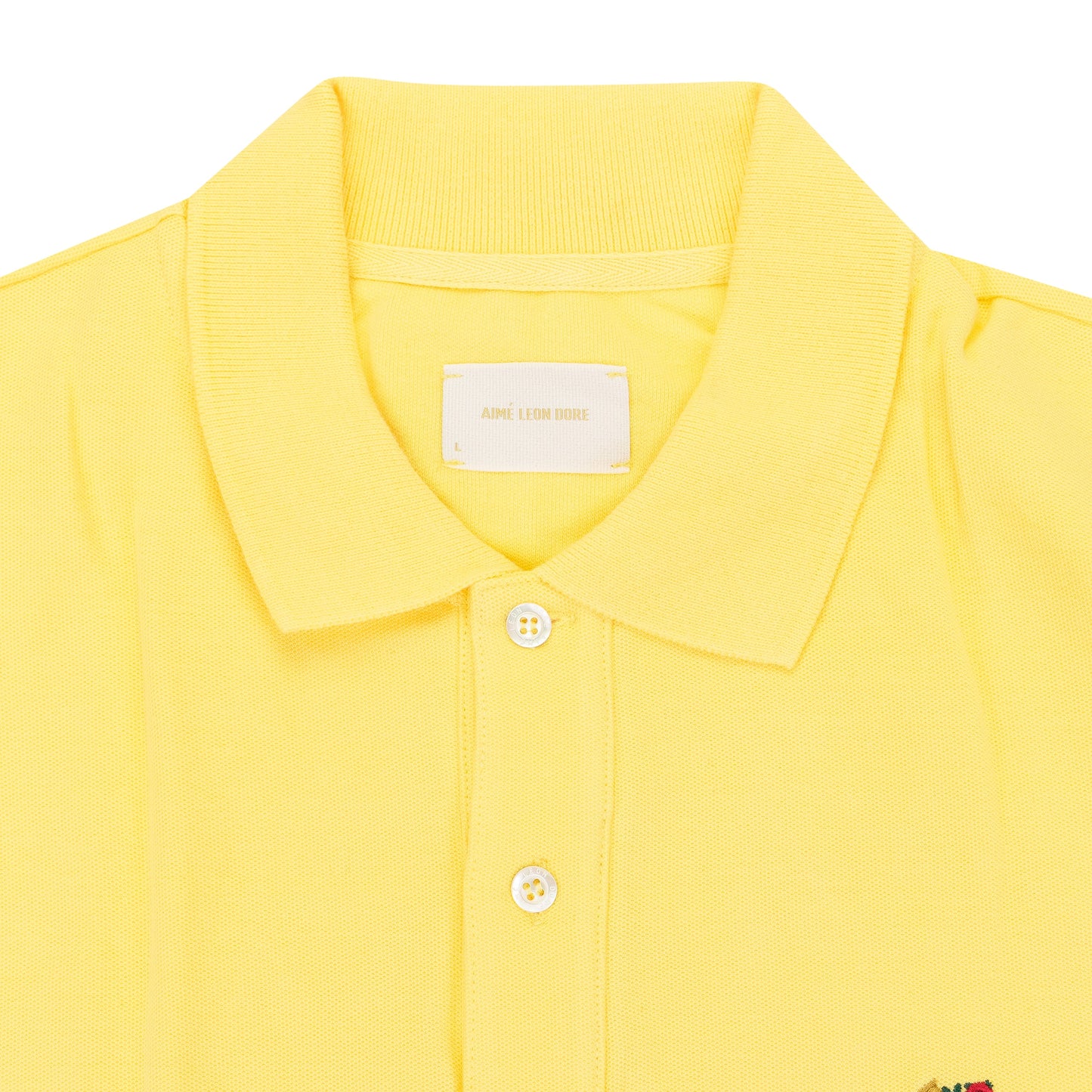 YELLOW CREST PIQUÉ POLO SHIRT