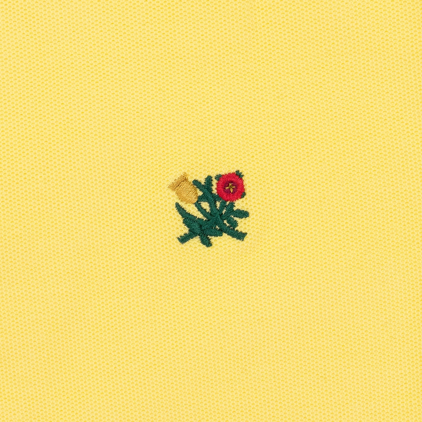 YELLOW CREST PIQUÉ POLO SHIRT