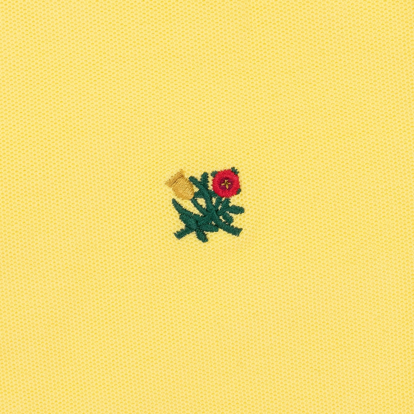 YELLOW CREST PIQUÉ POLO SHIRT