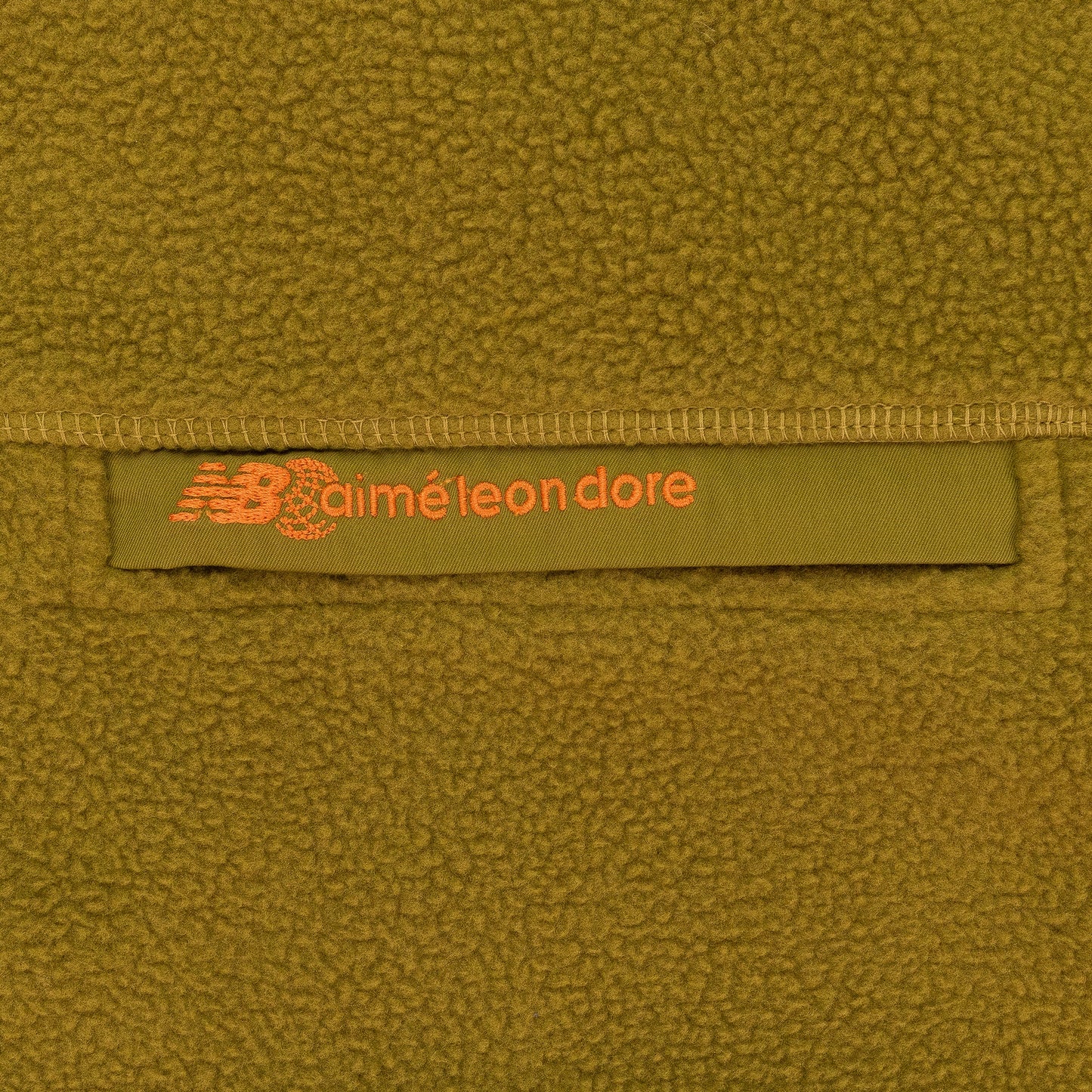 BROWN NEW BALANCE FULL-ZIP FLEECE HOODIE