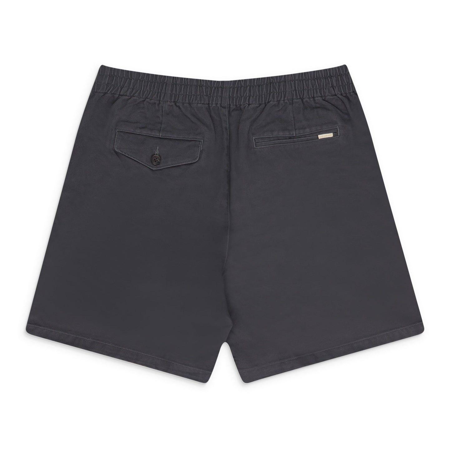 GRAY DRAWSTRING CHINO SHORTS
