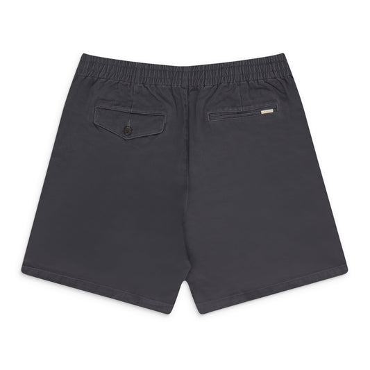 GRAY DRAWSTRING CHINO SHORTS