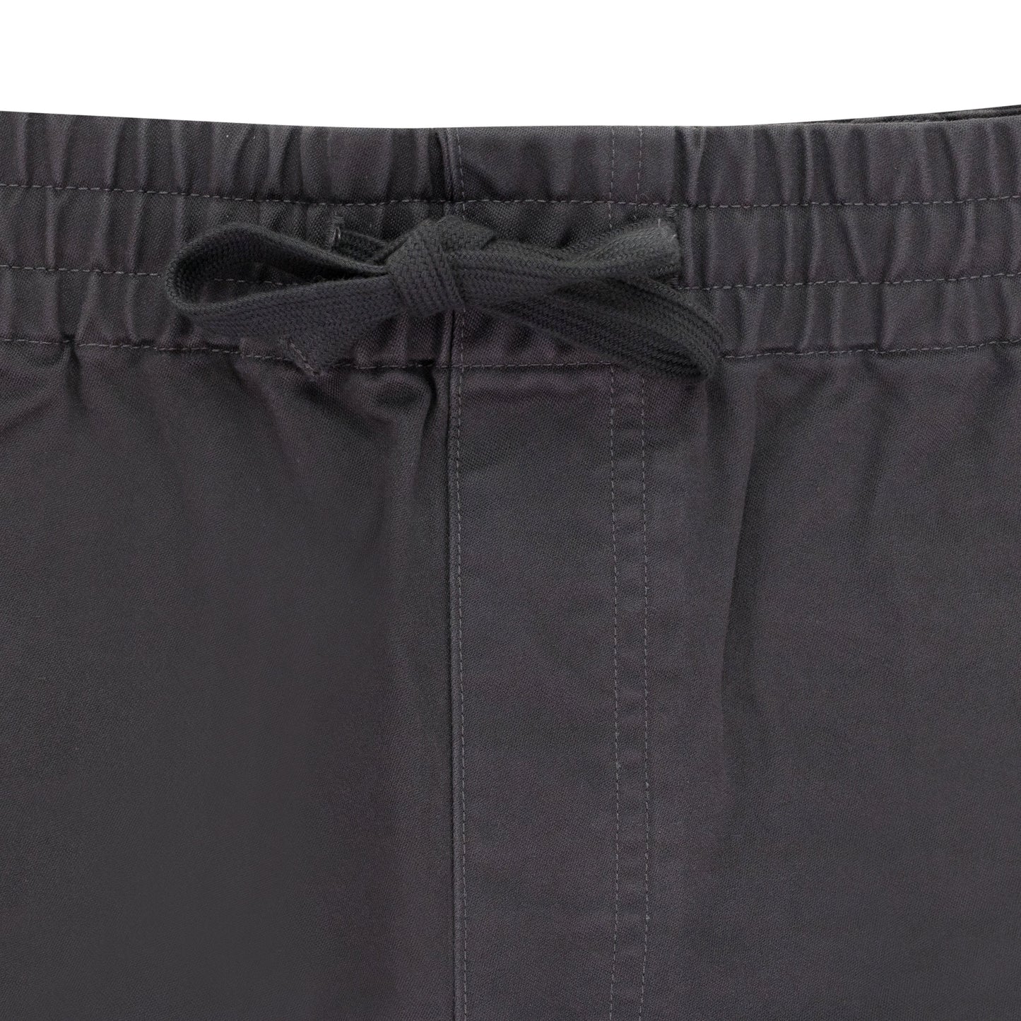 GRAY DRAWSTRING CHINO SHORTS