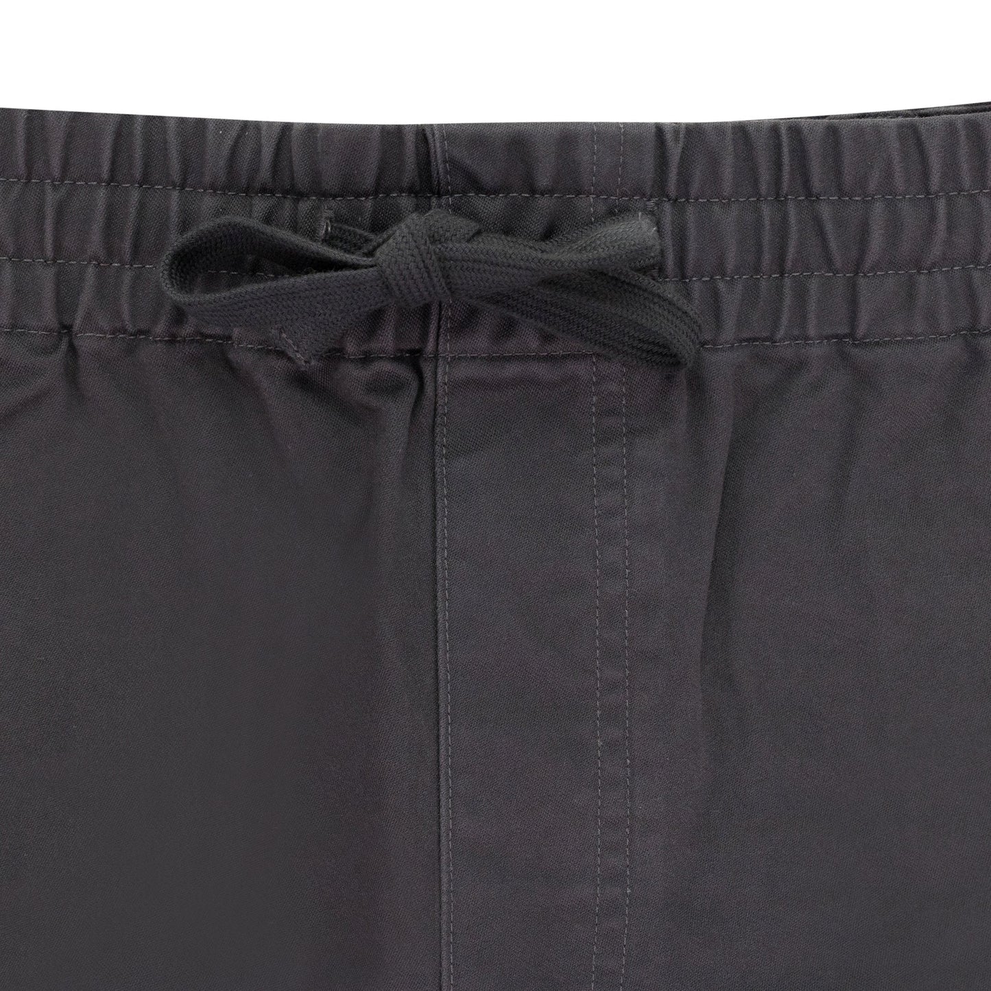 GRAY DRAWSTRING CHINO SHORTS
