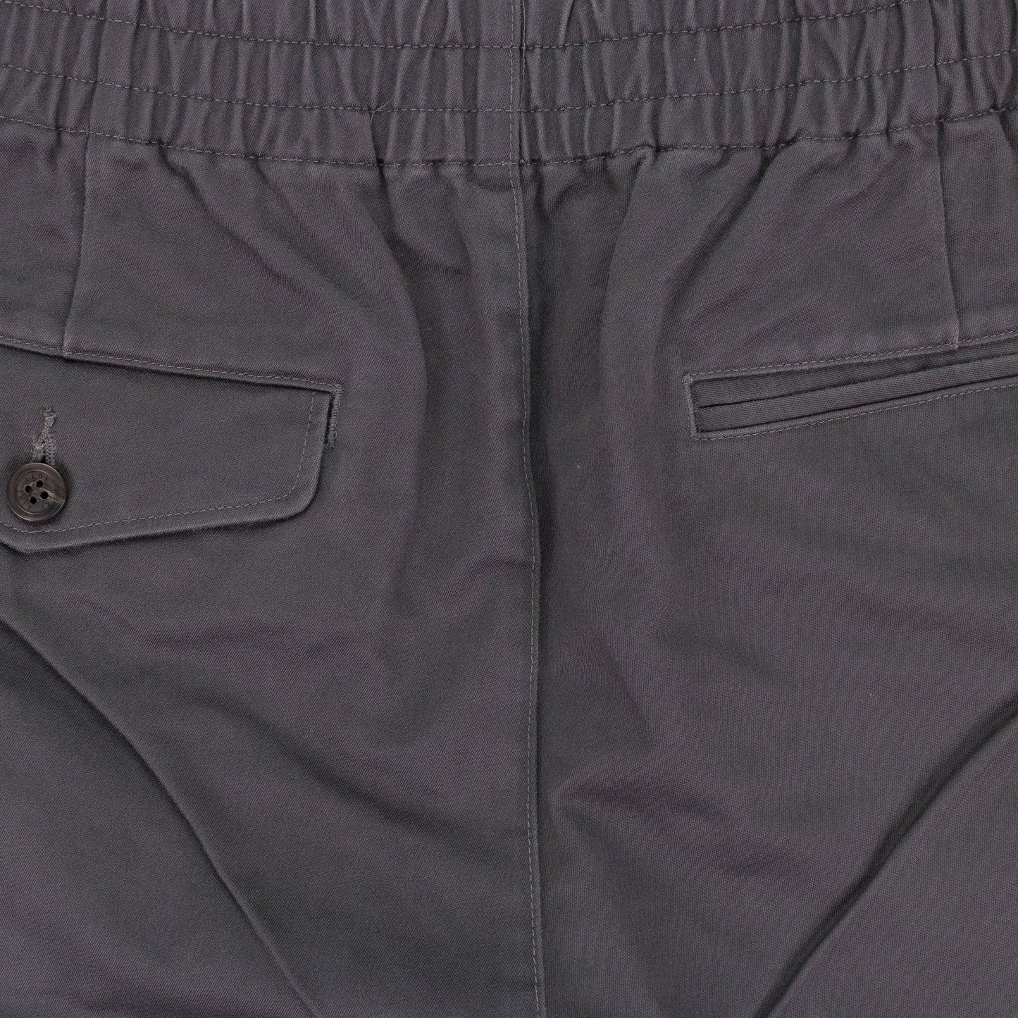 GRAY DRAWSTRING CHINO SHORTS