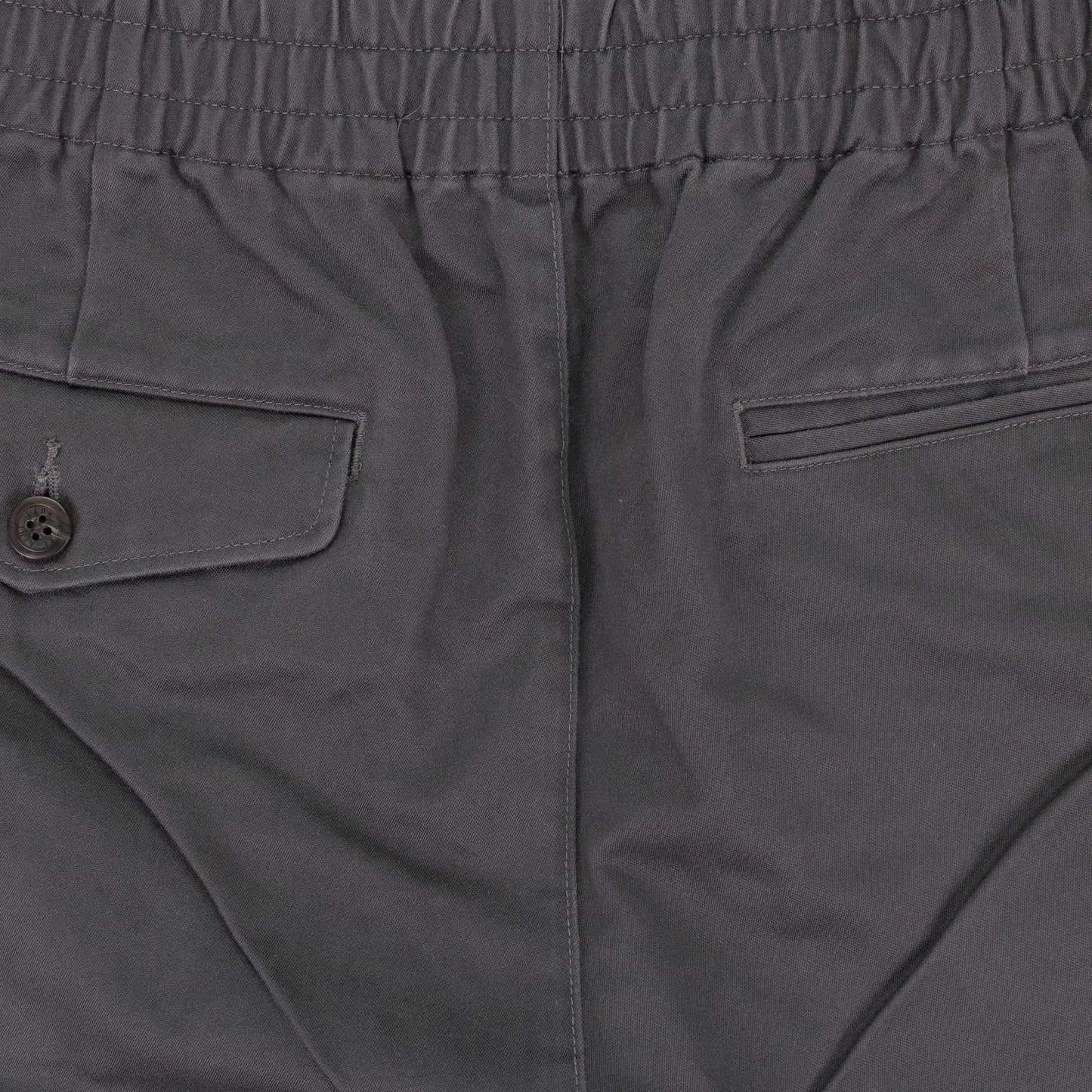 GRAY DRAWSTRING CHINO SHORTS