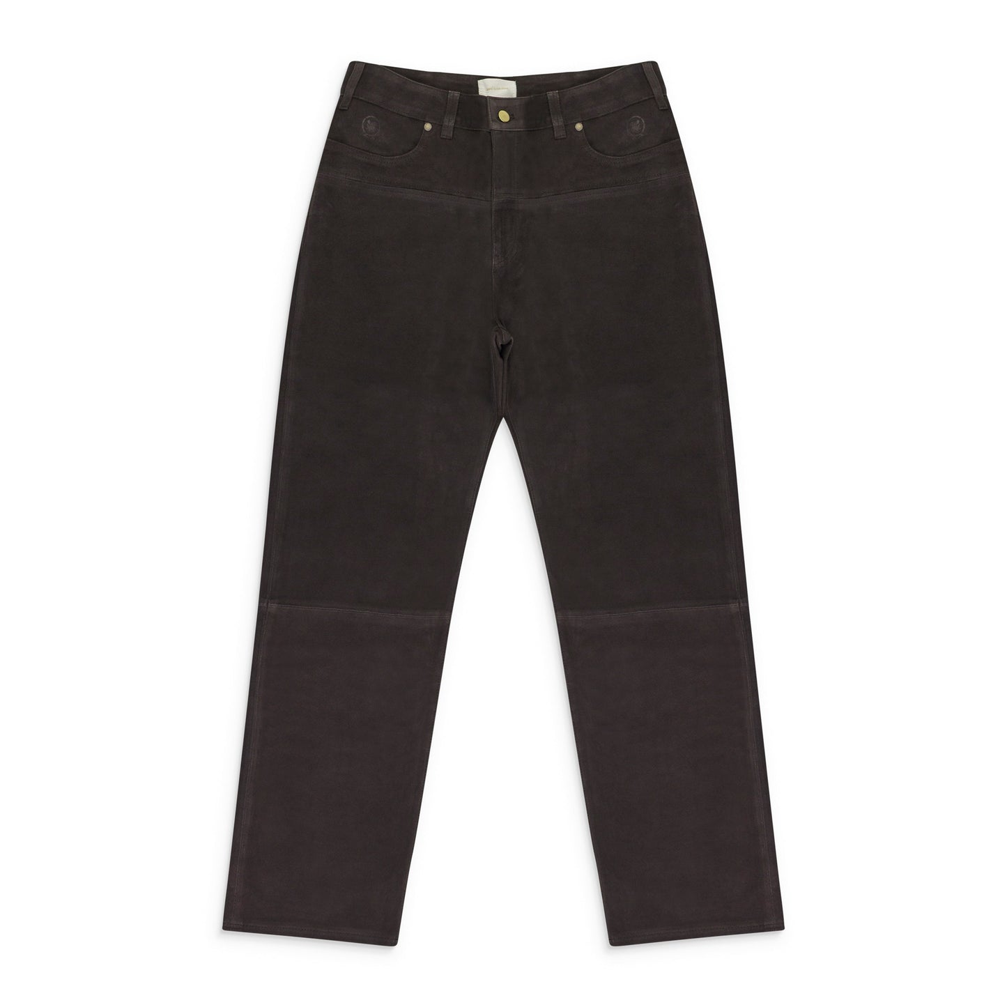 MAROON SUEDE WESTERN PANTS