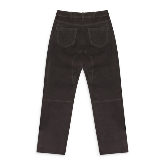MAROON SUEDE WESTERN PANTS