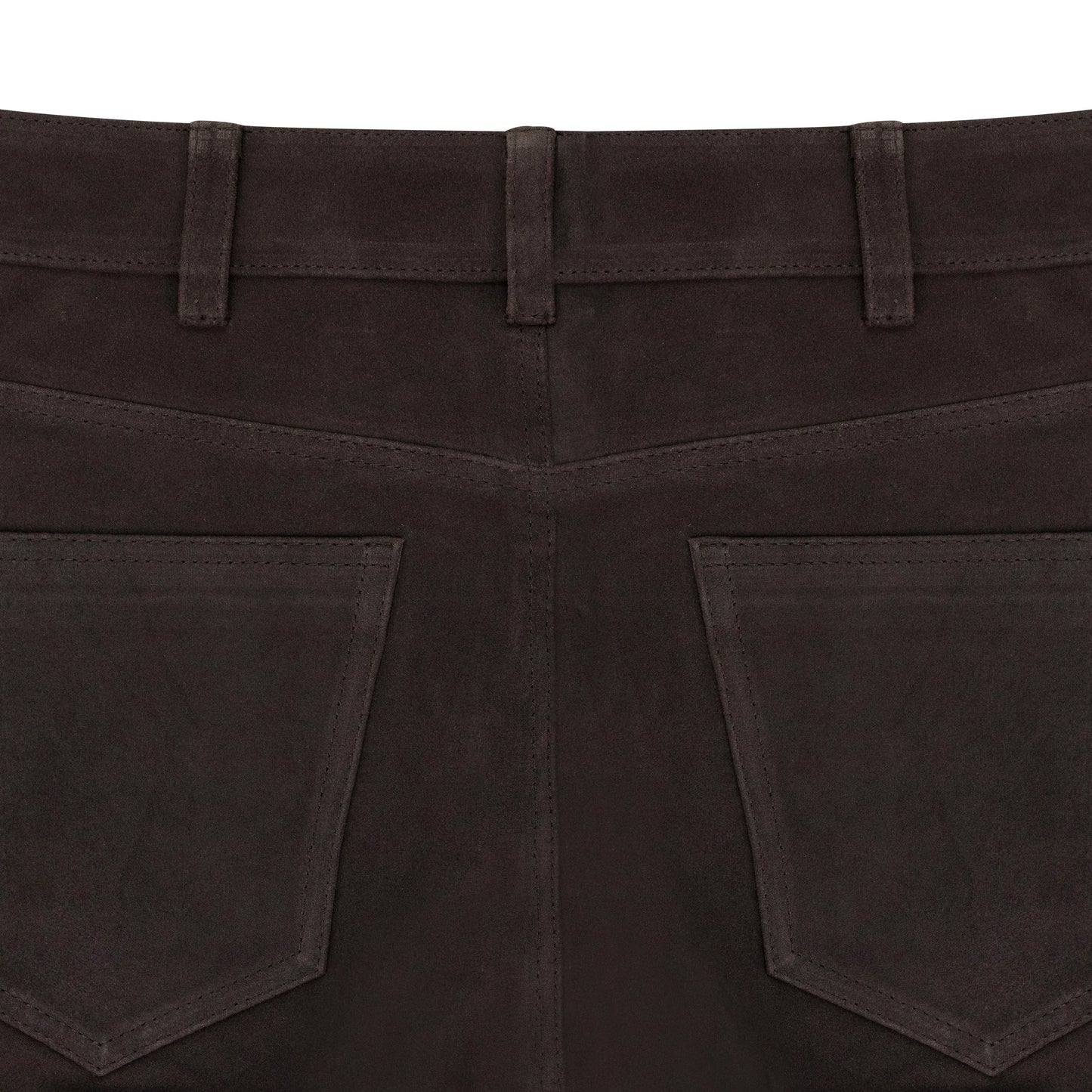 MAROON SUEDE WESTERN PANTS