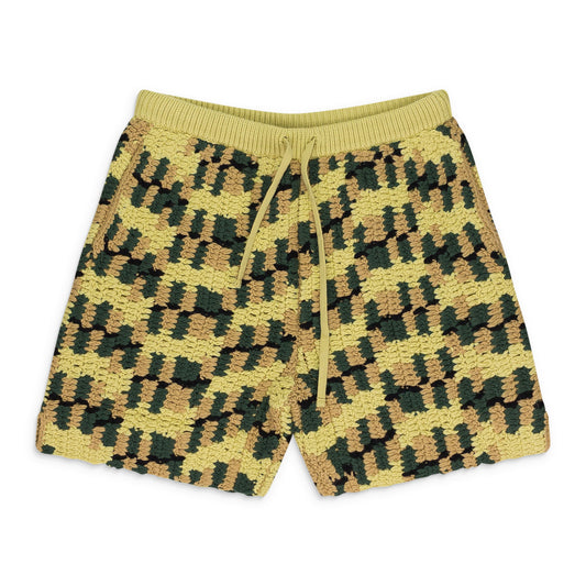 CAMO HAND KNIT SHORTS