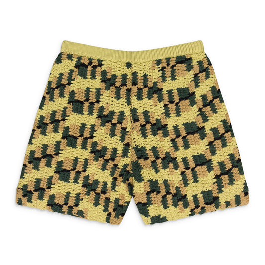 CAMO HAND KNIT SHORTS