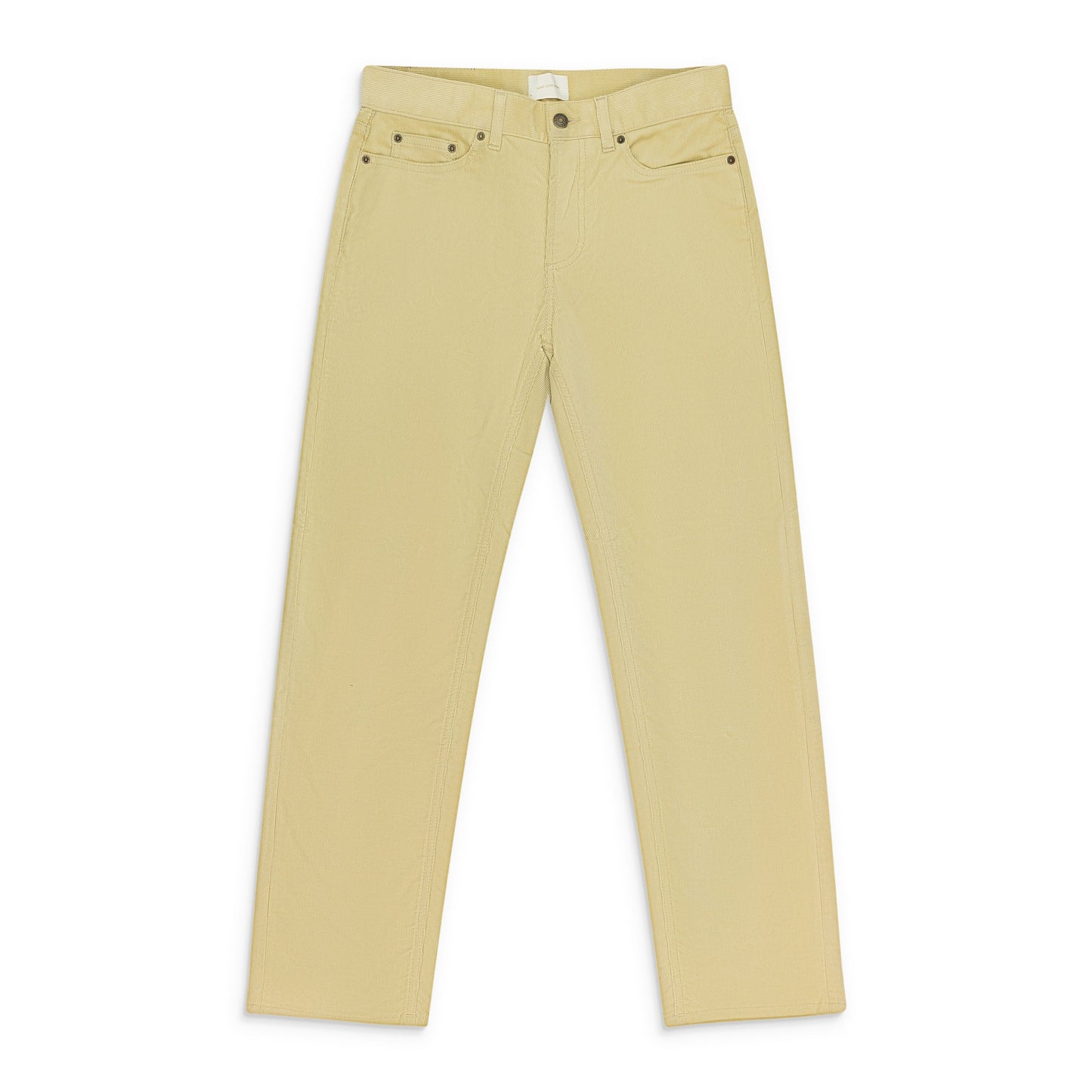 CREAM MICRO CORD RELAXED-FIT JEANS