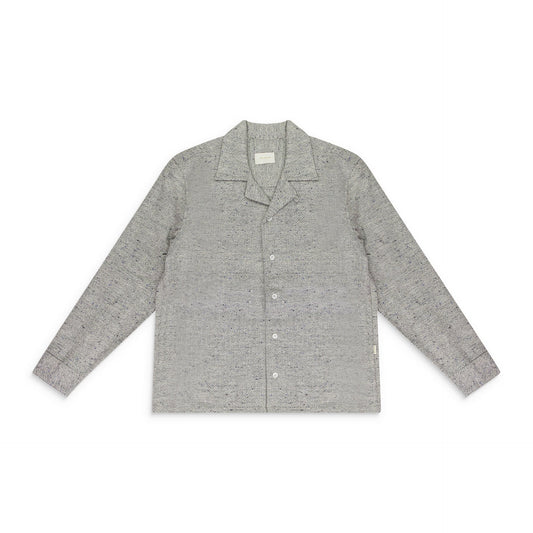 GRAY JACQUARD BUTTON-DOWN SHIRT