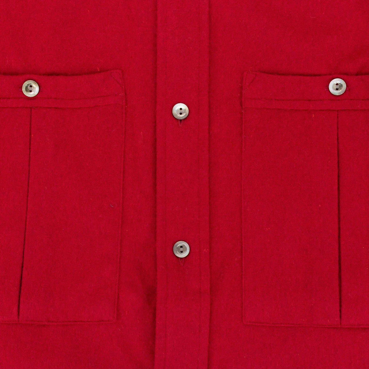 RED CASHMERE FIELD SHIRT