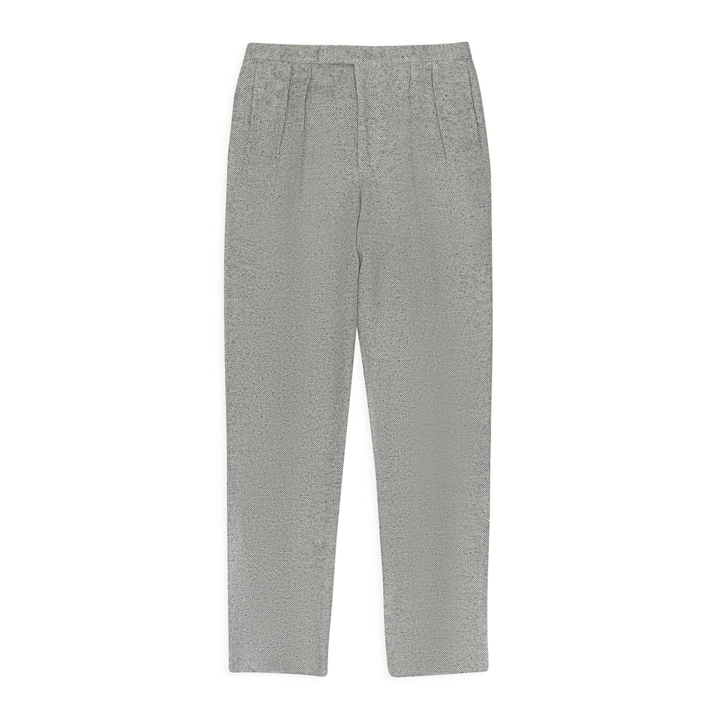GRAY DONEGAL SUIT TROUSERS