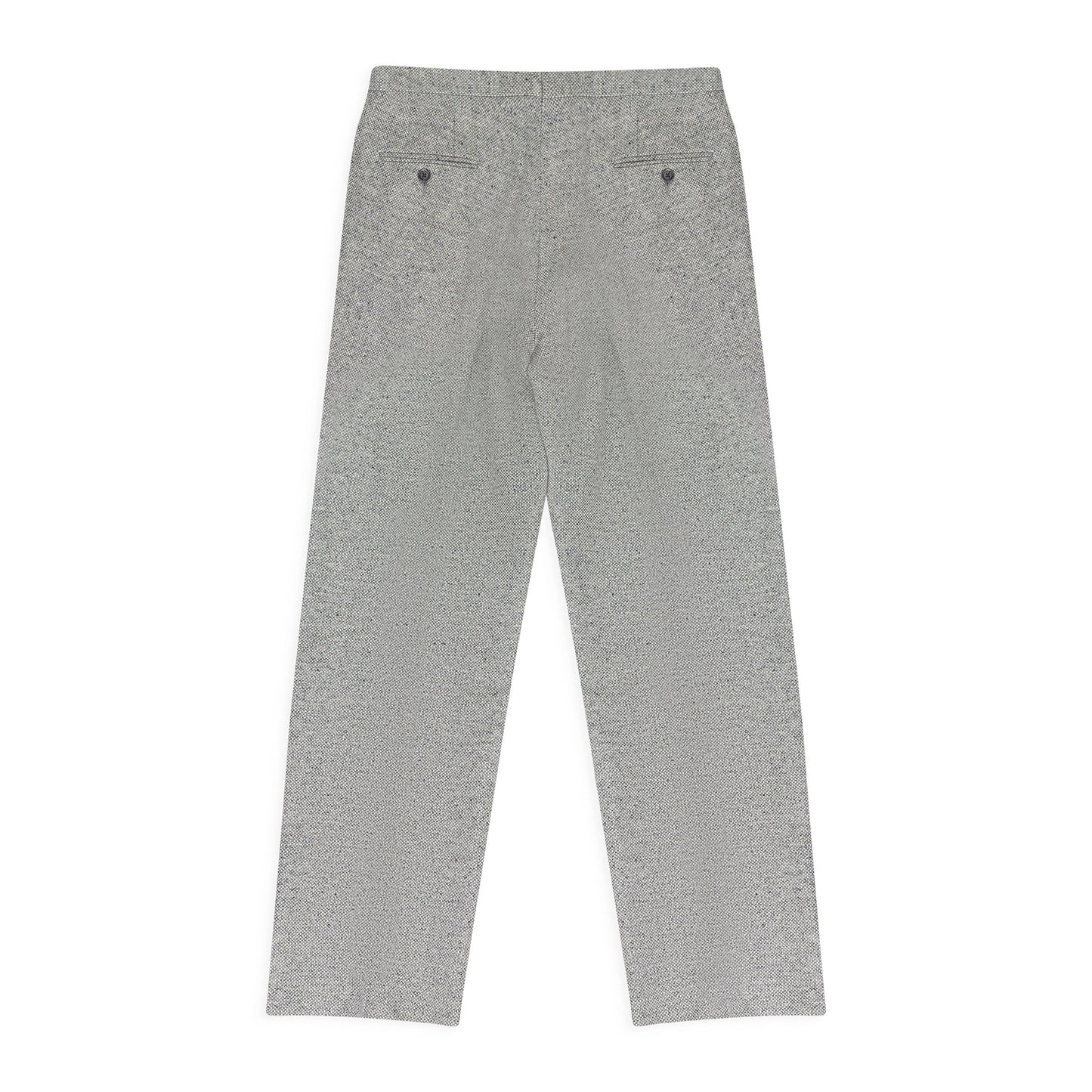 GRAY DONEGAL SUIT TROUSERS