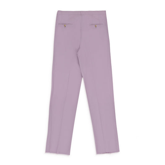 PINK TROPICAL WOOL SUIT TROUSERS