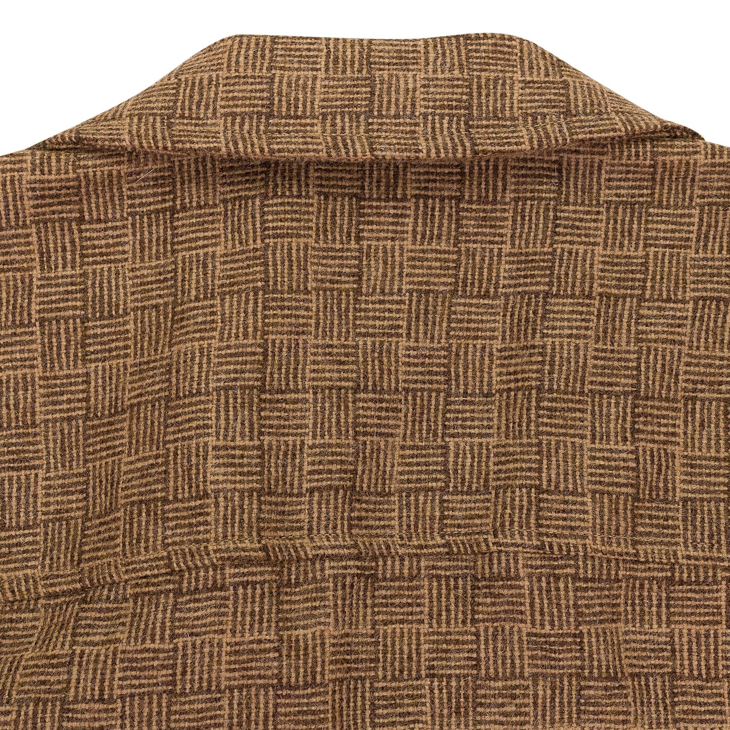 BROWN JACQUARD BUTTON-DOWN SHIRT