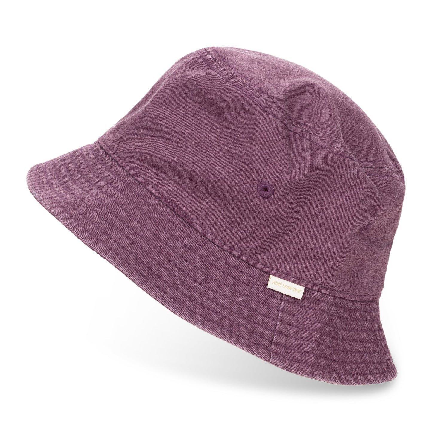 PURPLE WASHED CHINO BUCKET HAT