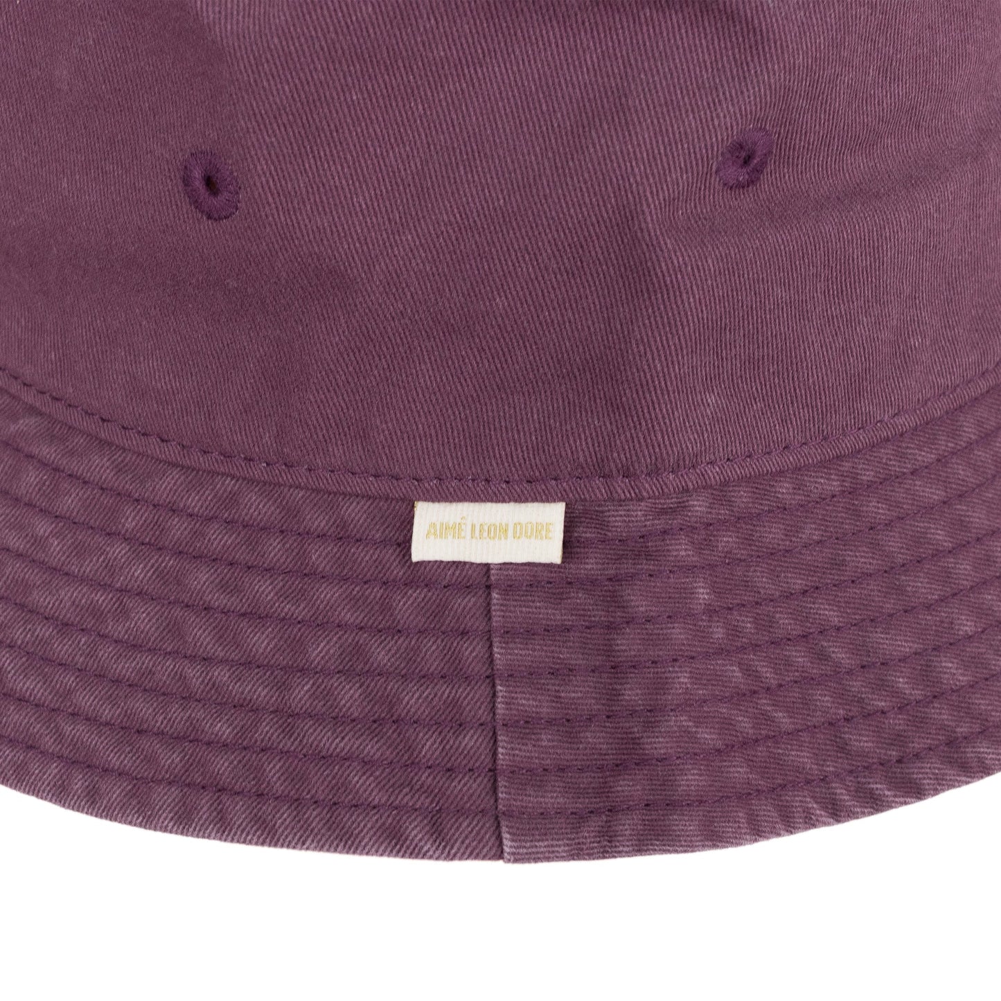 PURPLE WASHED CHINO BUCKET HAT