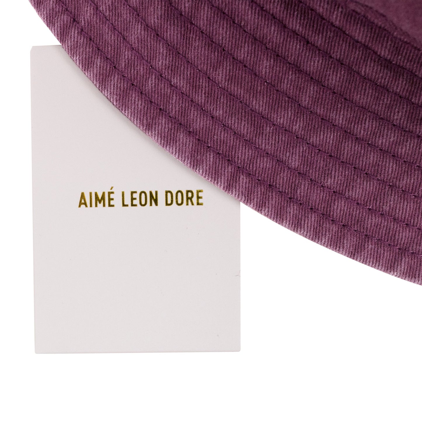 PURPLE WASHED CHINO BUCKET HAT