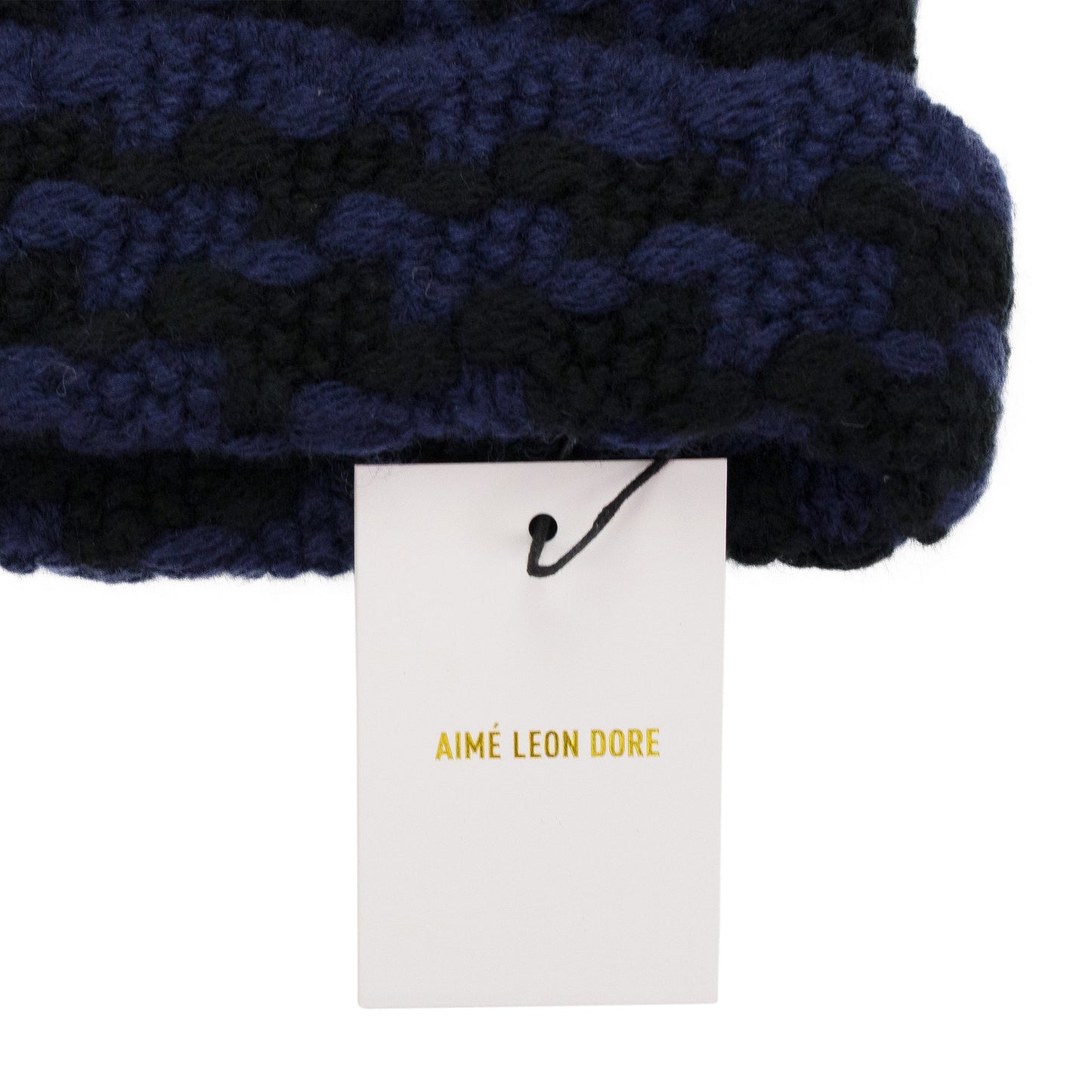 BLACK HOUNDSTOOTH BEANIE