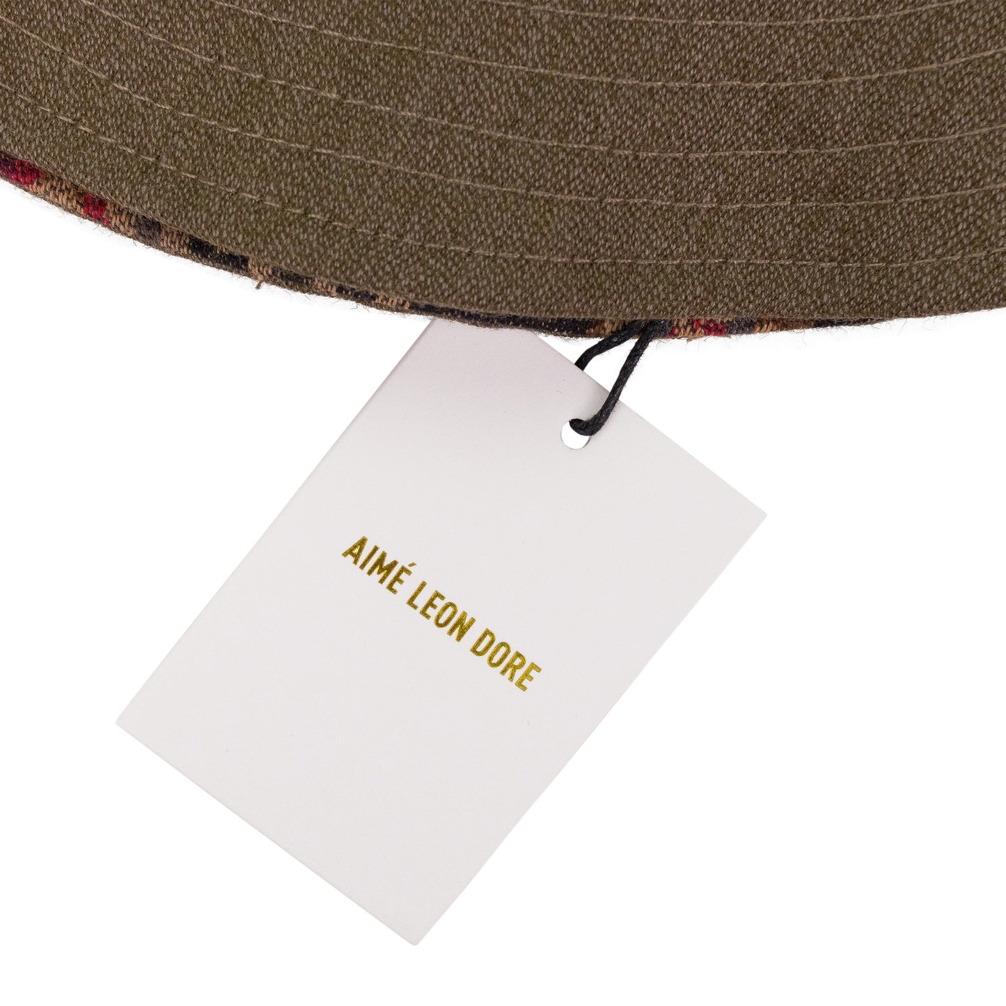 BROWN IKAT WOOL HERITAGE BUCKET HAT