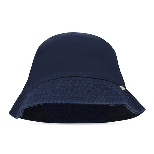 NAVY WASHED CHINO BUCKET HAT