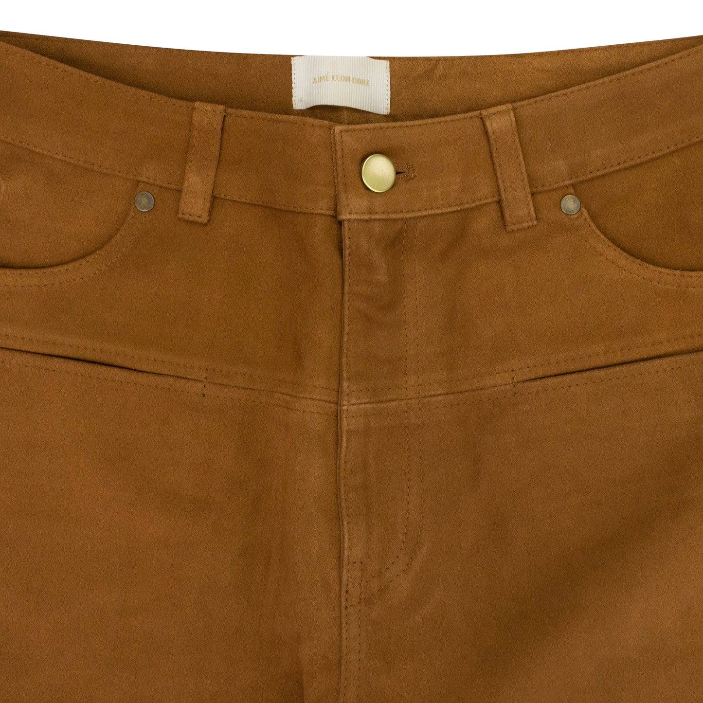 BROWN SUEDE WESTERN PANTS