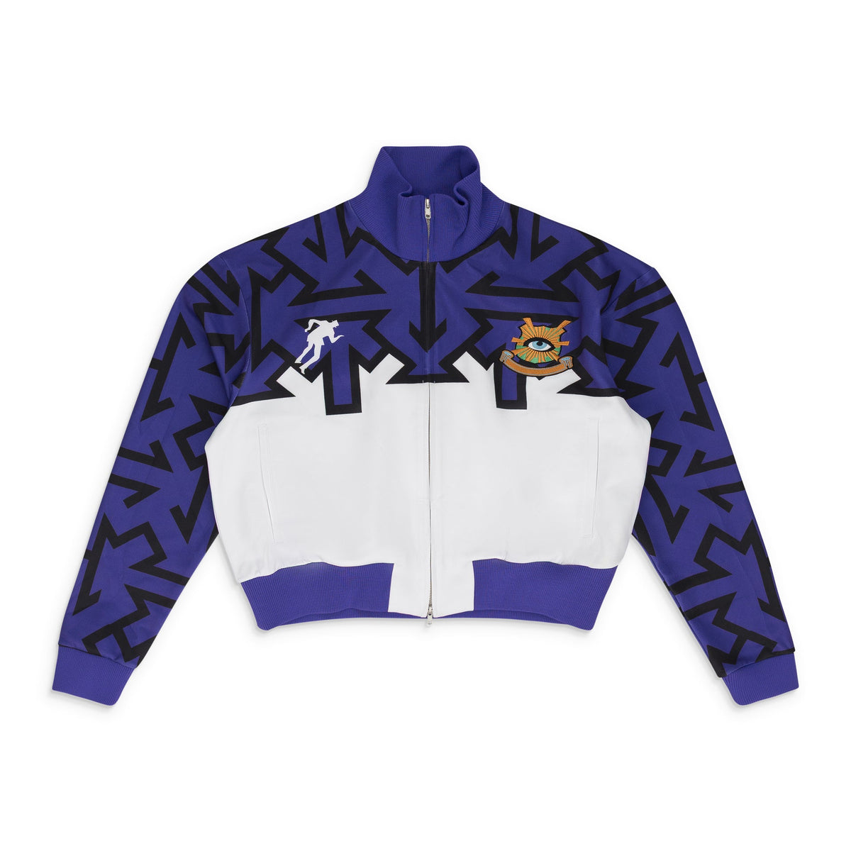 WHITE/PURPLE BAGITOL TRACK JACKET
