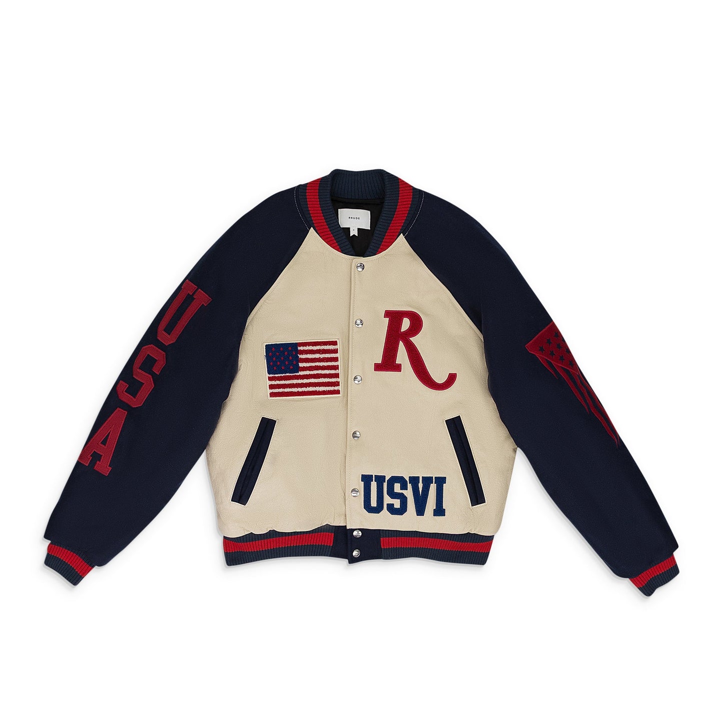 NAVY ST. CROIX VARSITY JACKET