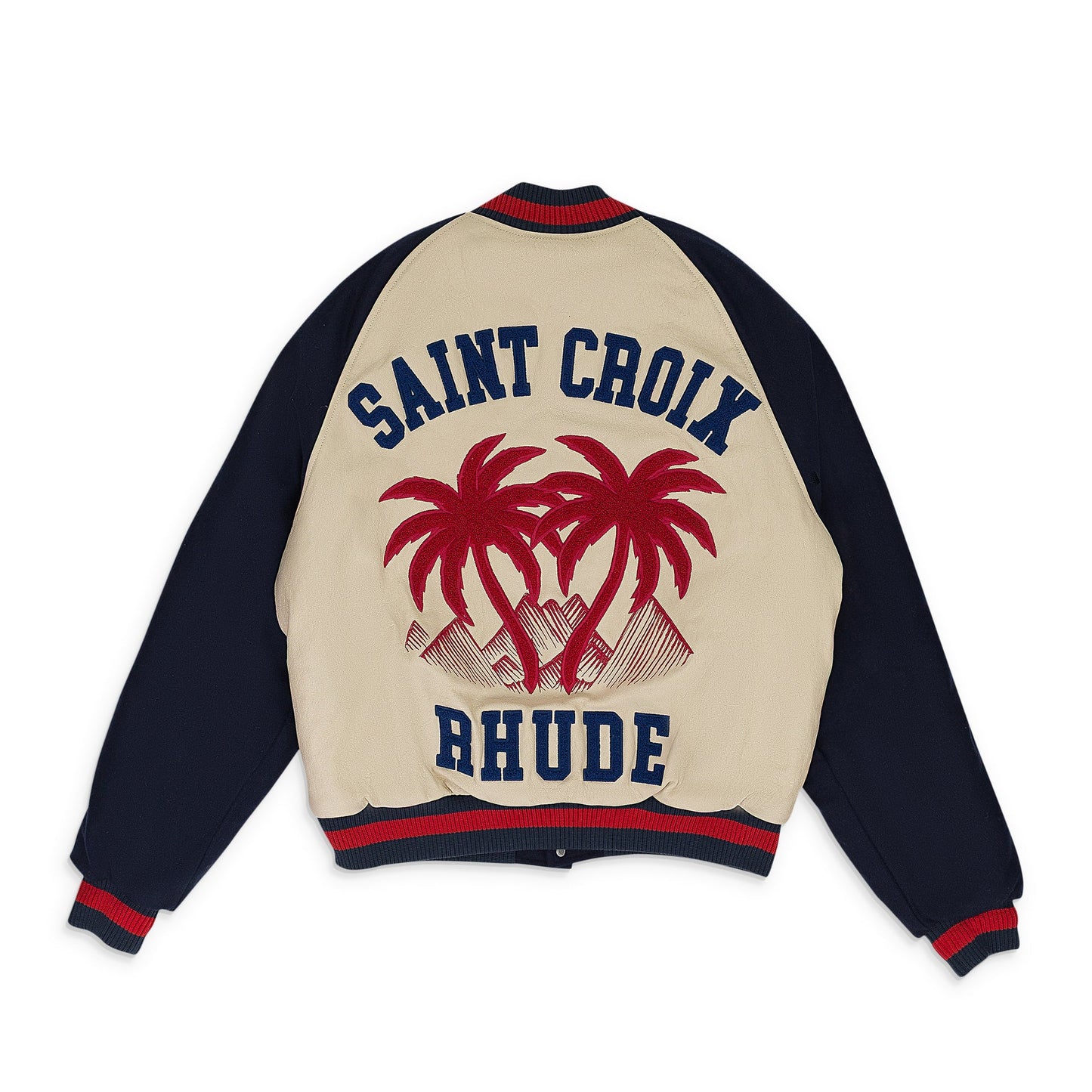 NAVY ST. CROIX VARSITY JACKET