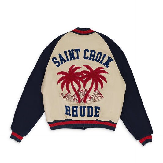 NAVY ST. CROIX VARSITY JACKET
