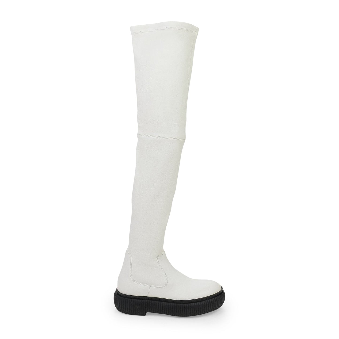 WHITE ARPEGE HIGH OVER THE KNEE BOOTS