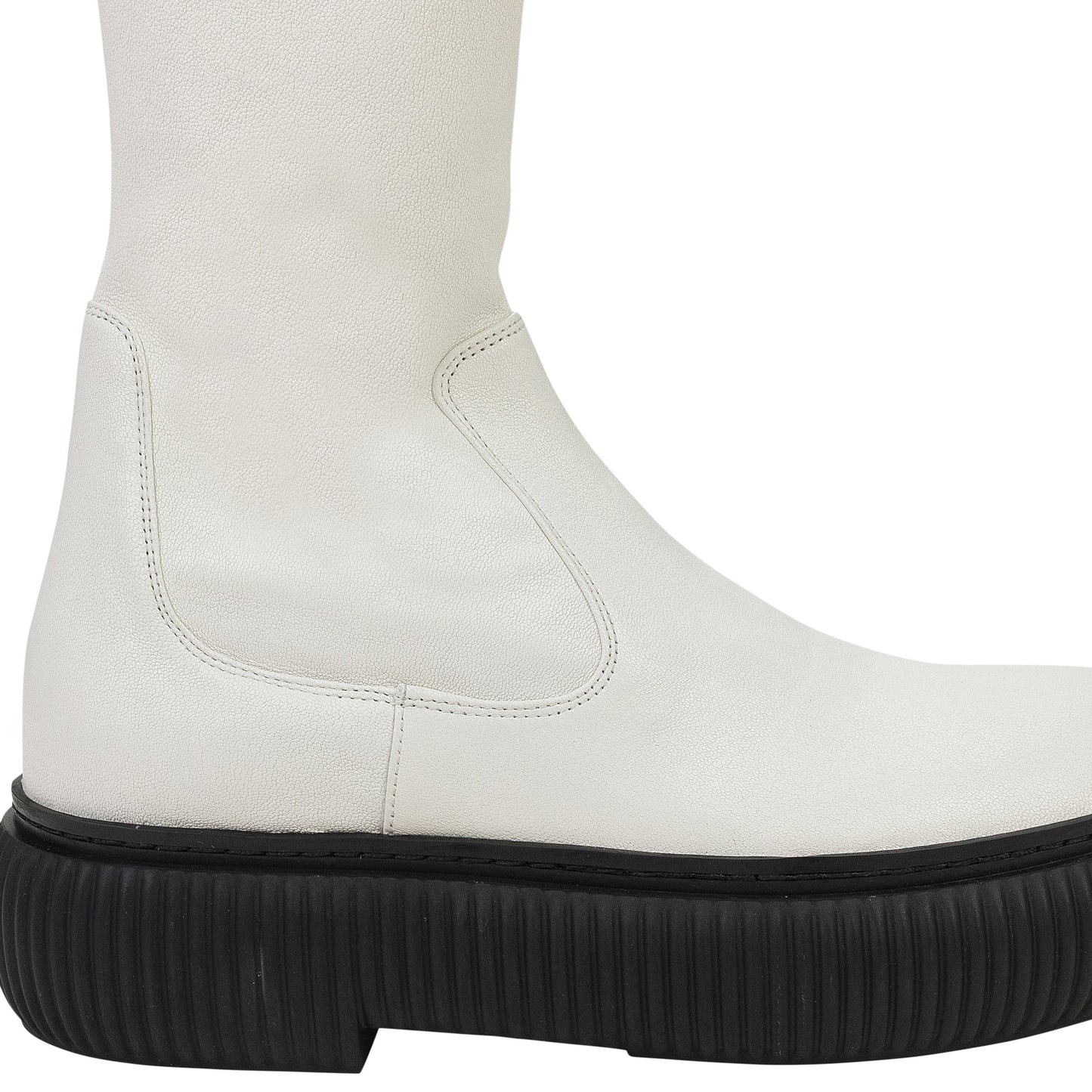 WHITE ARPEGE HIGH OVER THE KNEE BOOTS