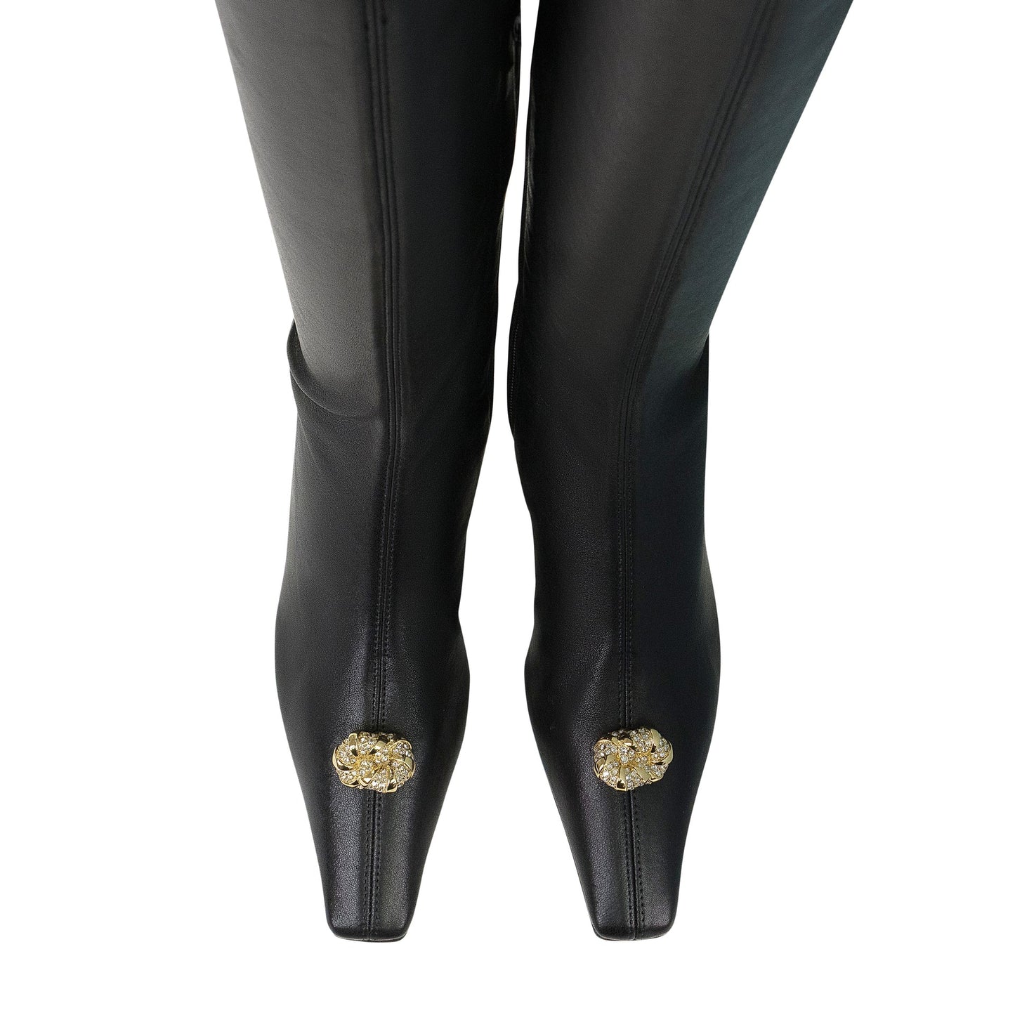 BLACK SWING CUISSARDES OVER THE KNEE BOOTS