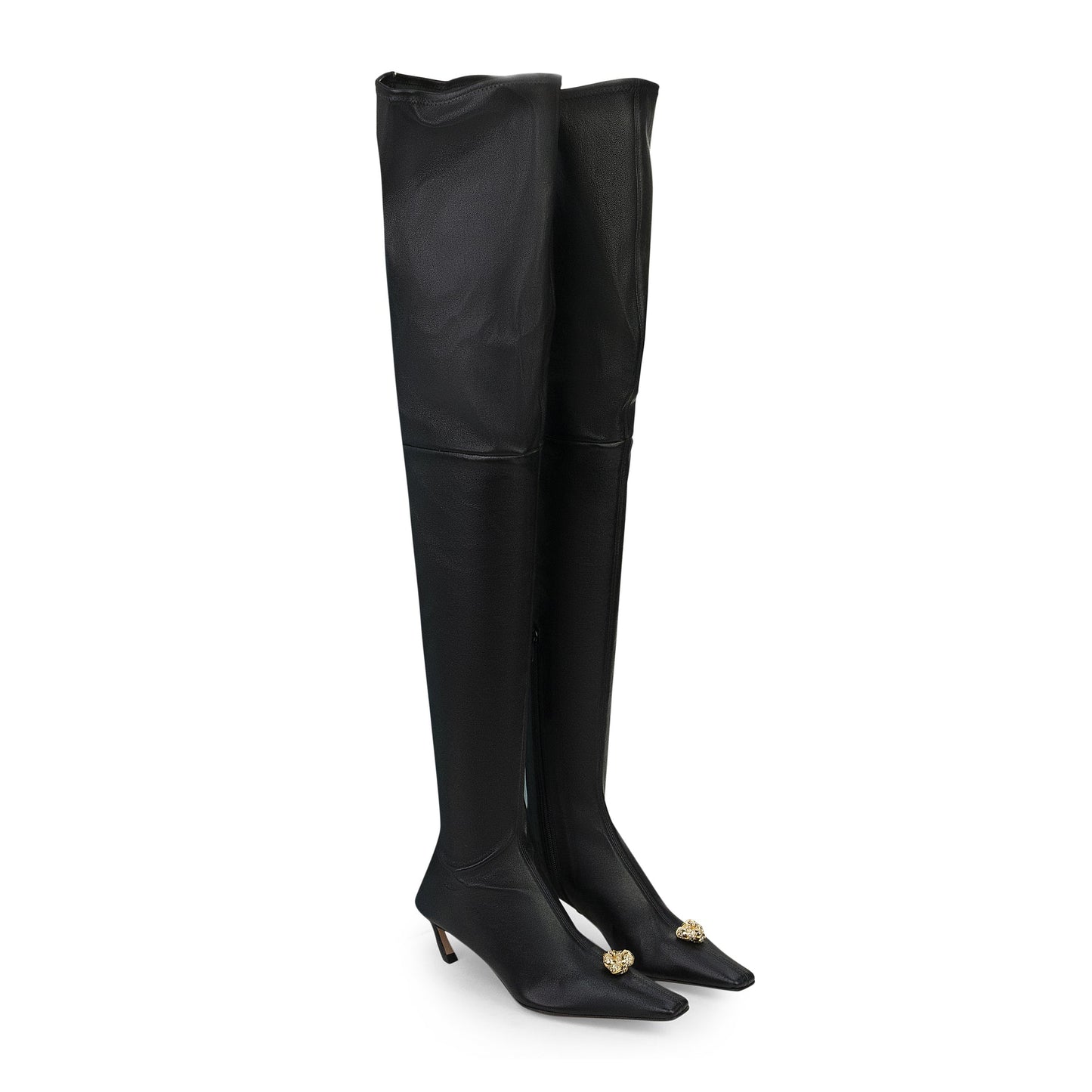 BLACK SWING CUISSARDES OVER THE KNEE BOOTS