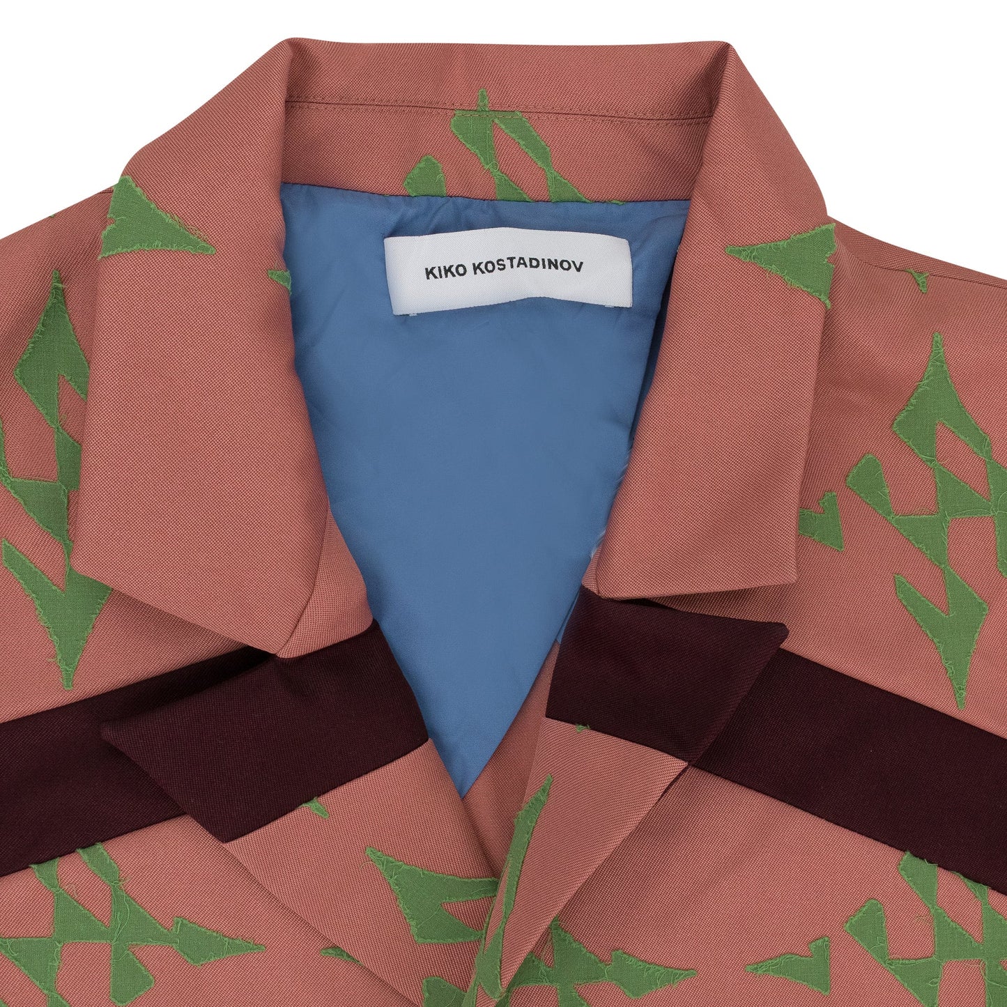 PINK/GREEN CHIFFON CHECK LONG BLAZER