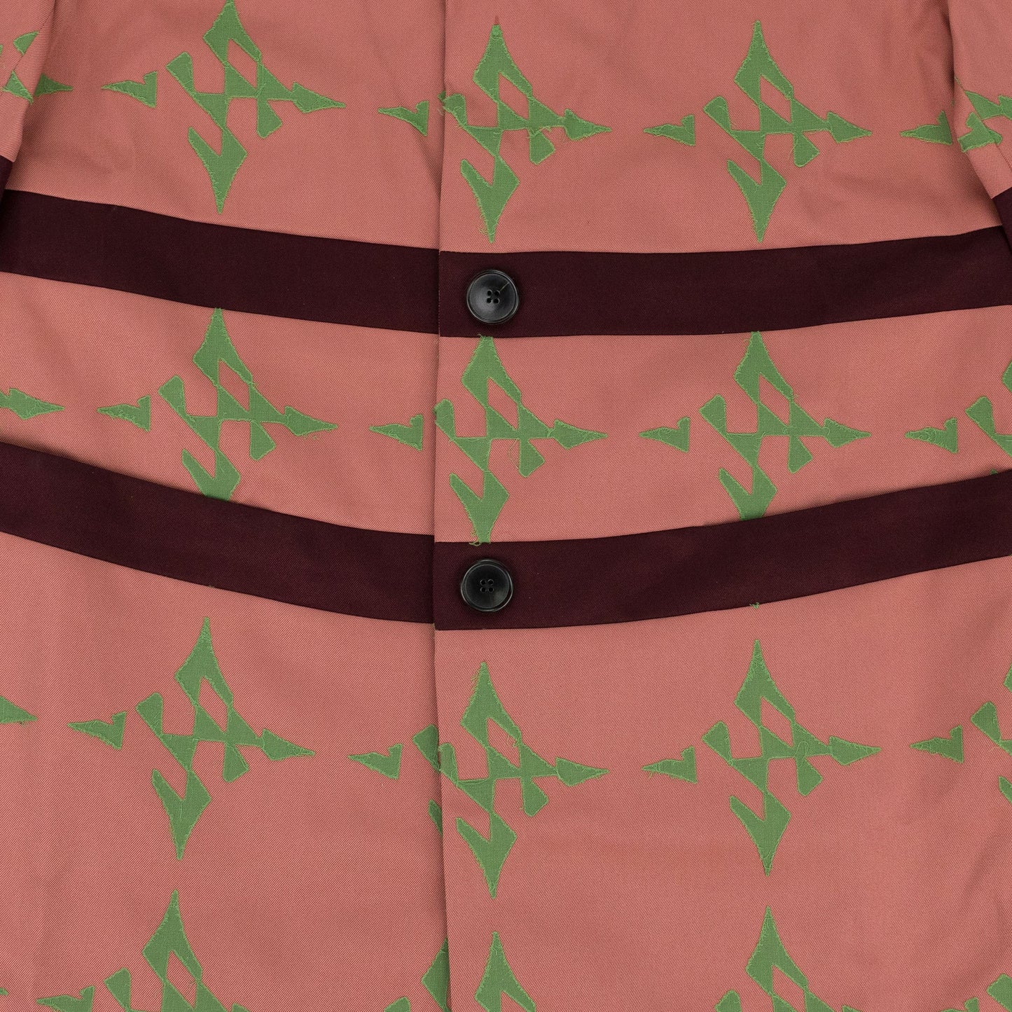 PINK/GREEN CHIFFON CHECK LONG BLAZER