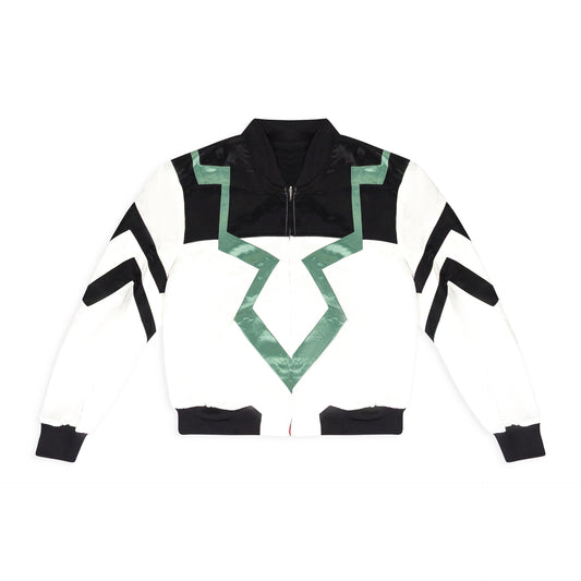 WHITE REVERSIBLE DERBY BOMBER