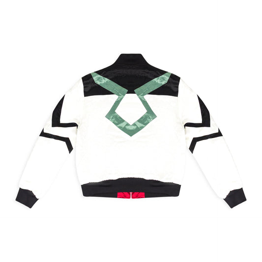 WHITE REVERSIBLE DERBY BOMBER