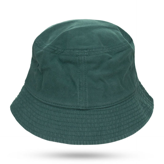 GREEN WASHED CHINO BUCKET HAT