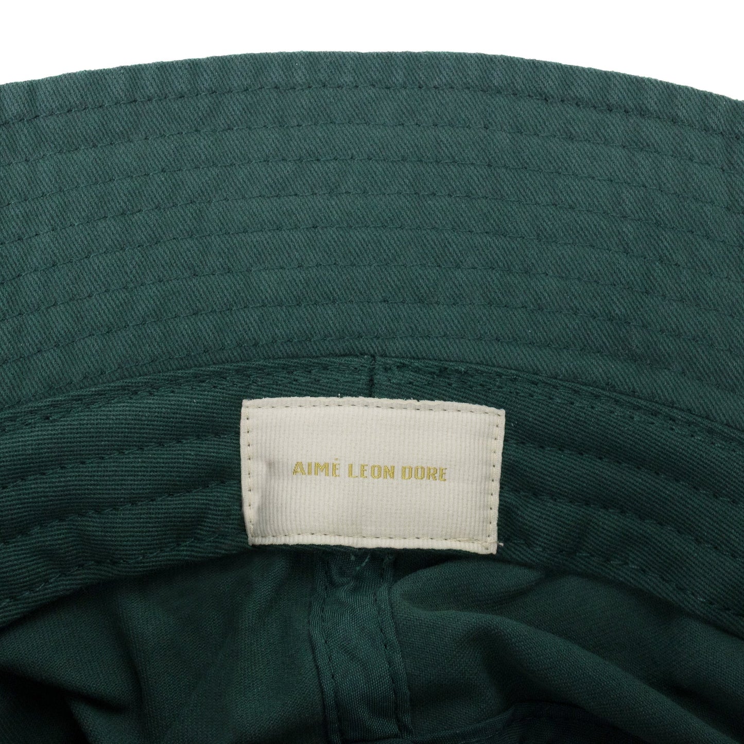 GREEN WASHED CHINO BUCKET HAT