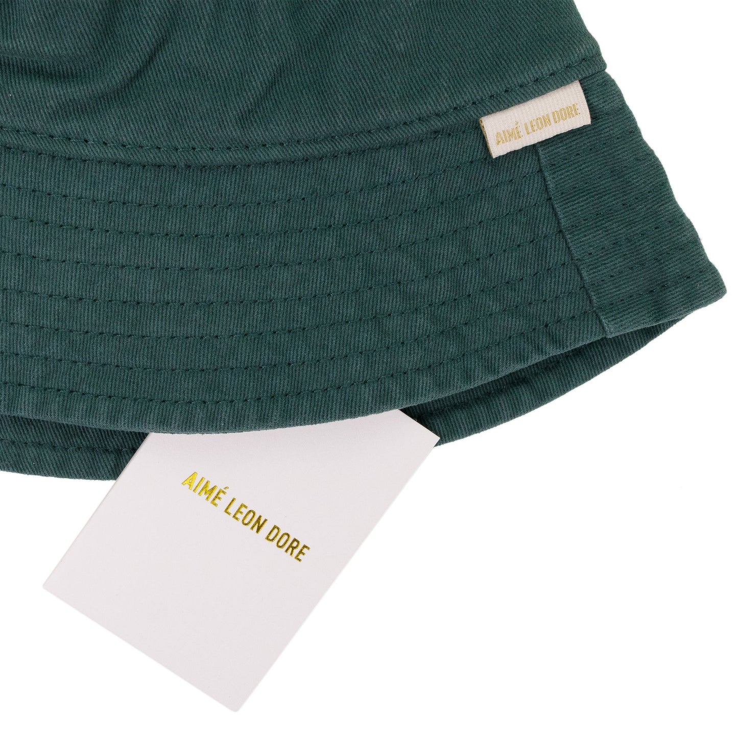 GREEN WASHED CHINO BUCKET HAT