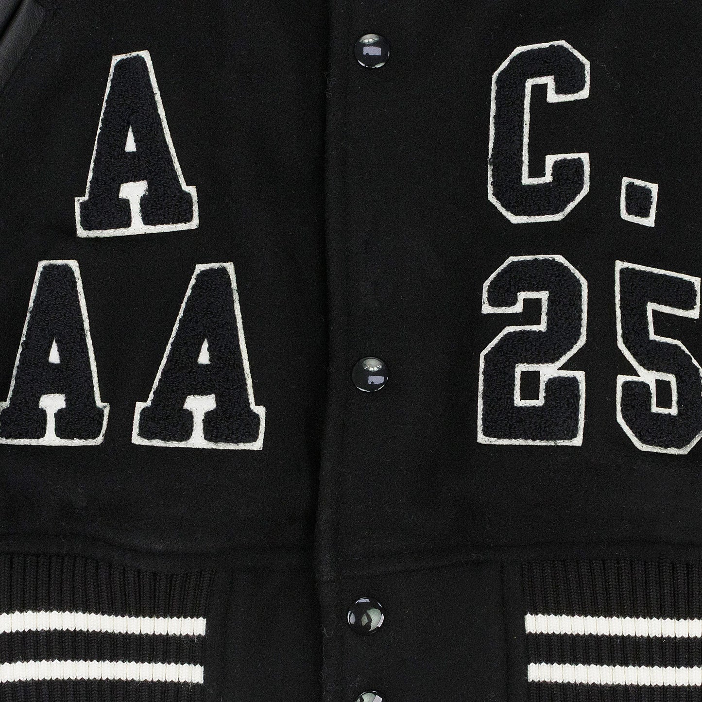 BLACK PRAISES VARSITY JACKET