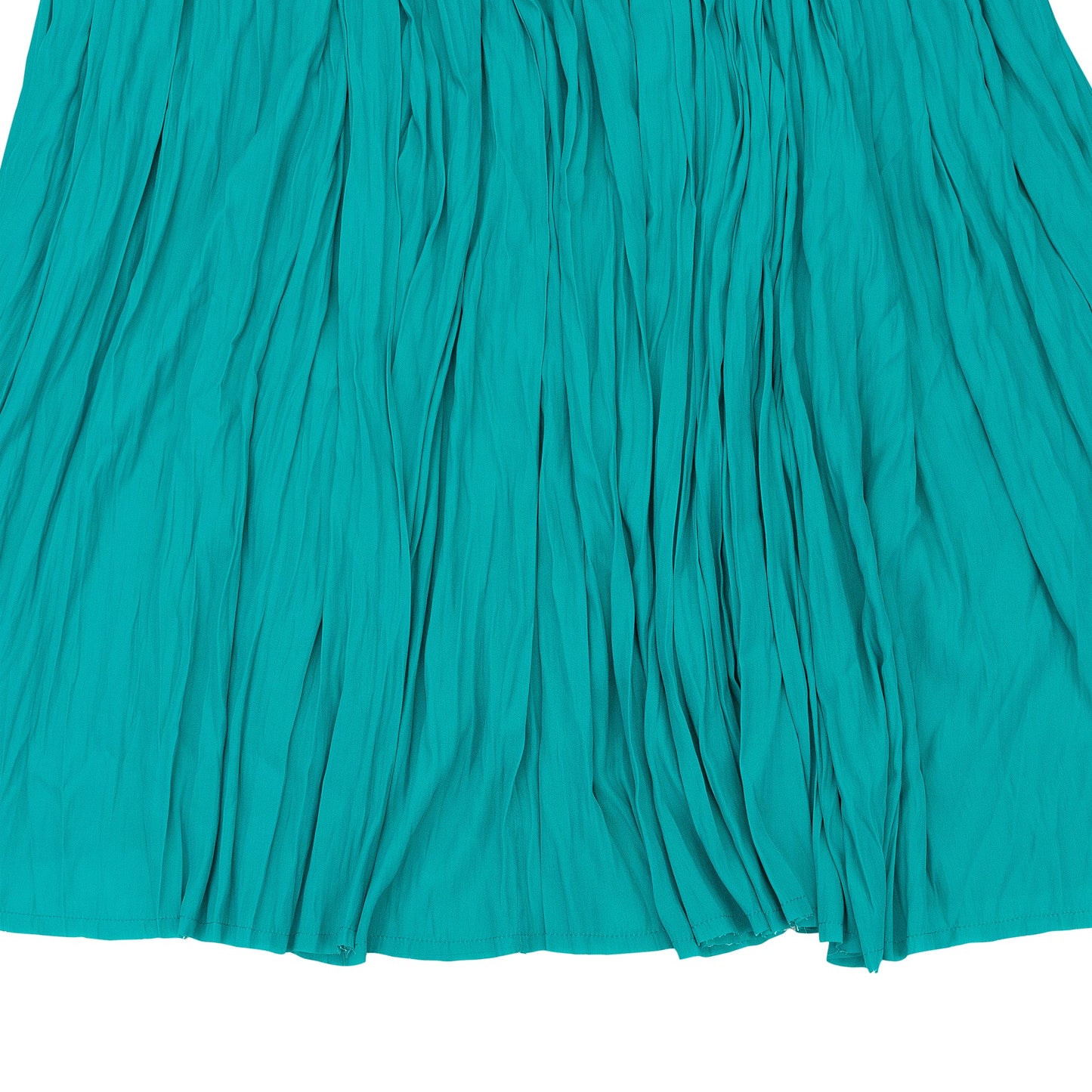 AQUAMARINE LONG PLEATED DRESS