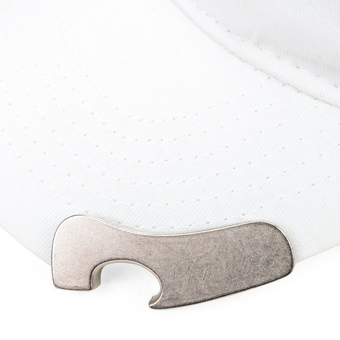 WHITE BOTTLE OPENER CAPOS CAP