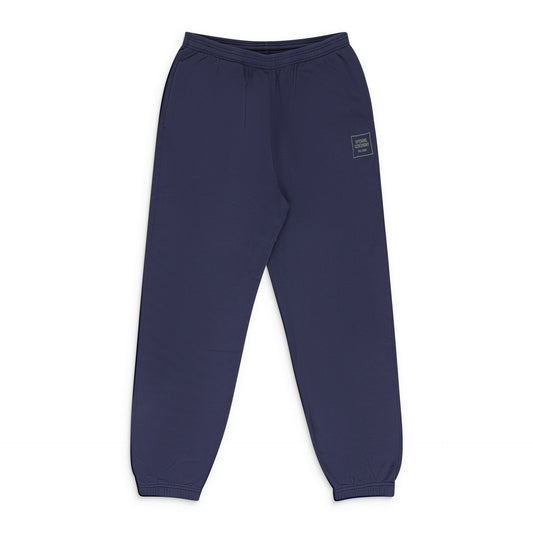 NAVY MINI BOX LOGO SWEATPANTS