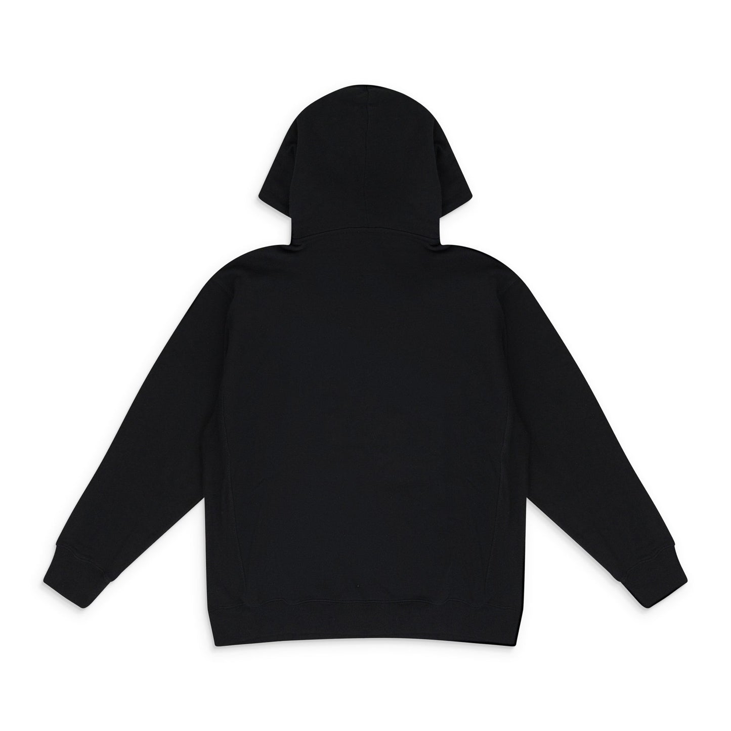 BLACK EMBOSSED BOX LOGO HOODIE