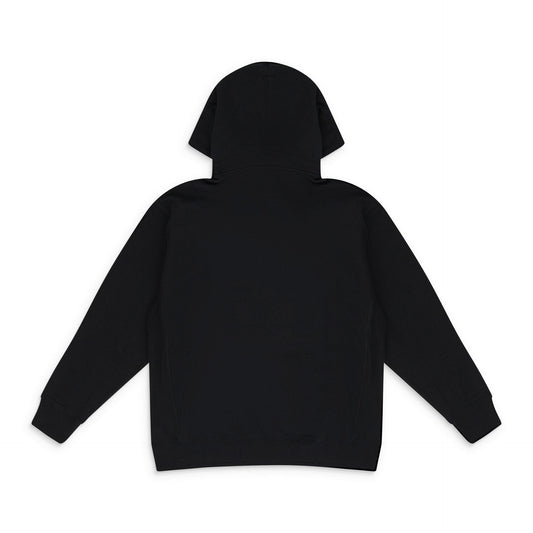 BLACK EMBOSSED BOX LOGO HOODIE